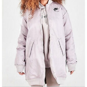Nike Air Therma-Fit Women’s Bomber Jacket Small Gray DD4640-033 NWT $180